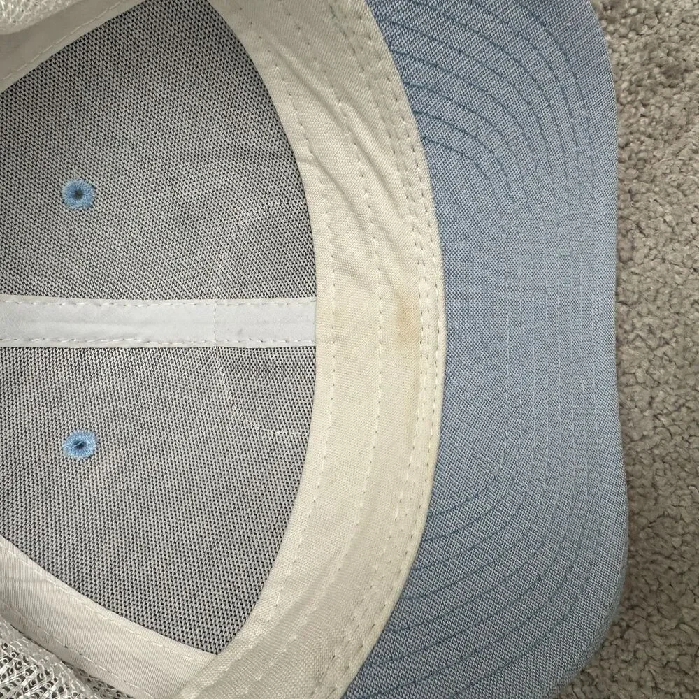 Pukka Sun Valley Idaho Trucker Hat Cap Mens One Size Sky Blue White Mesh Back